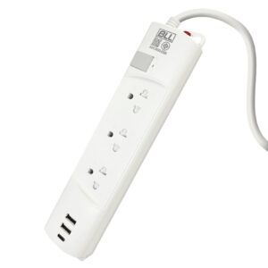 BLL B76 ปลั๊กไฟ 1 สวิตซ์ 3 ช่อง 2USB