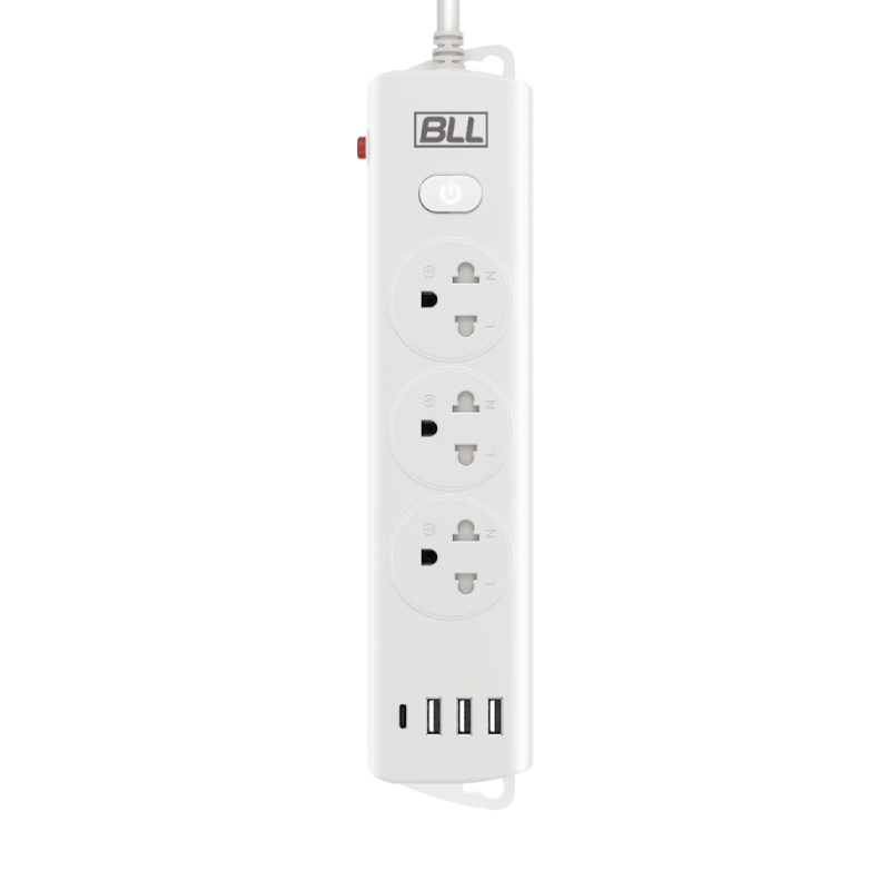 ปลั๊กไฟ BLL B89 1 สวิตซ์ 3 ช่อง 1USB 1TC