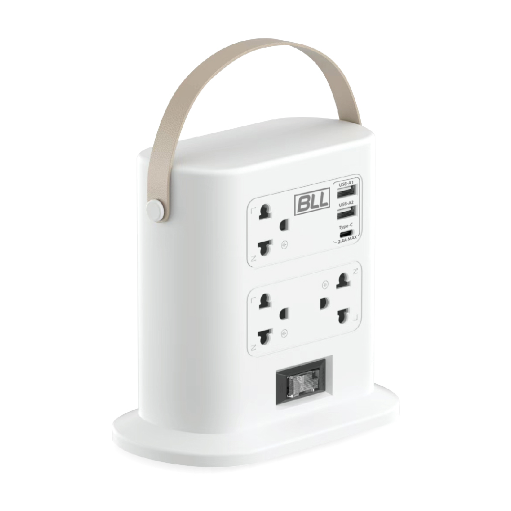 BLL B23 ปลั๊กไฟ 7ช่อง 1สวิตซ์ 2USB 1TC