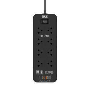 ปลั๊กไฟ BLL B92 8ช่อง 1สวิตซ์ 2ช่องUSB 2ช่องType-C