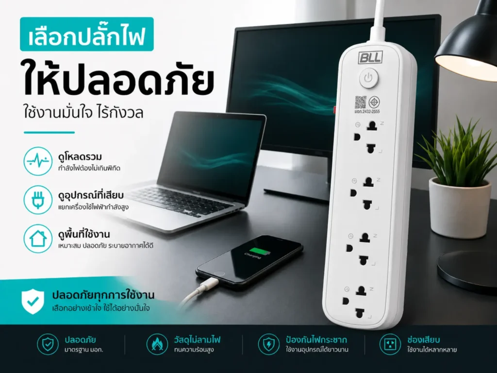ปลั๊กไฟเลือกยังไงให้ปลอดภัย