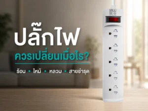ปลั๊กไฟควรเปลี่ยนเมื่อไร