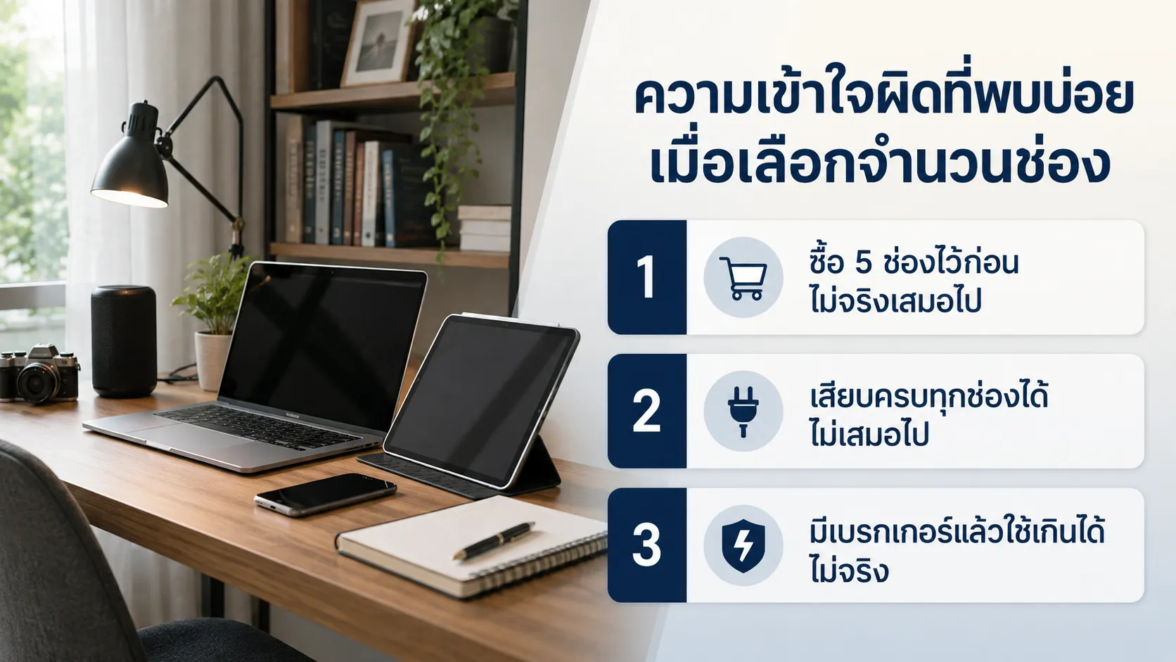 ความเข้าใจผิดเรื่องปลั๊กไฟ 3 ช่องและ 5 ช่อง