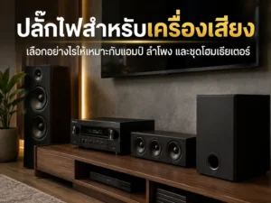 ปลั๊กไฟสำหรับเครื่องเสียง เลือกอย่างไรให้เหมาะกับแอมป์ ลำโพง และชุดโฮมเธียเตอร์