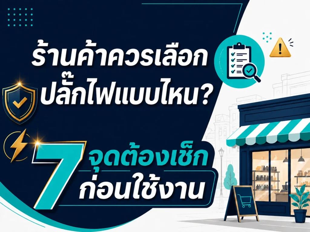 ร้านค้าควรเลือกปลั๊กไฟแบบไหน
