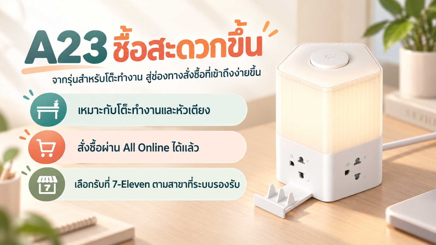 จากรุ่นสำหรับโต๊ะทำงาน สู่ช่องทางสั่งซื้อที่เข้าถึงง่ายขึ้น