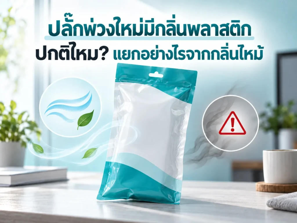 ปลั๊กพ่วงใหม่มีกลิ่นพลาสติก ปกติไหม? แยกอย่างไรจากกลิ่นไหม้