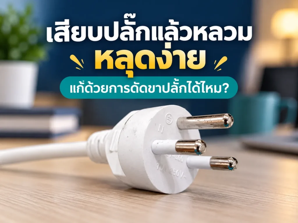 เสียบปลั๊กแล้วหลวม หลุดง่าย แก้ด้วยการดัดขาปลั๊กได้ไหม?