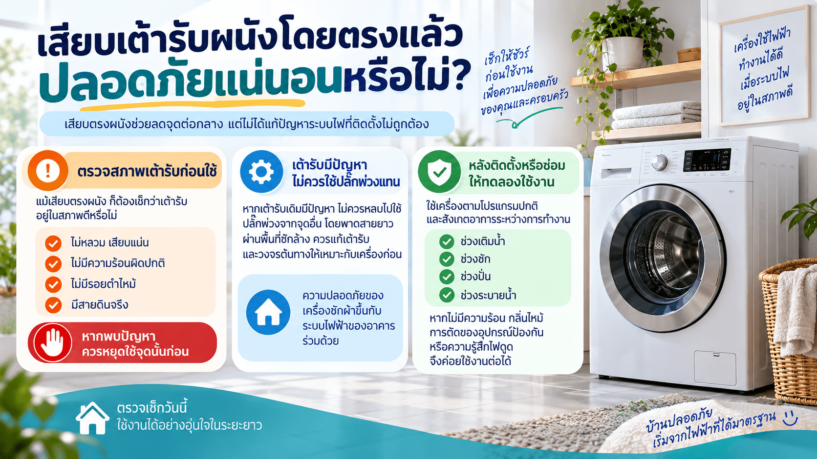เสียบเต้ารับผนังโดยตรงแล้ว ปลอดภัยแน่นอนหรือไม่?