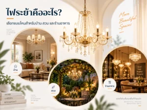 ไฟระย้าคืออะไร? เลือกแบบไหนสำหรับบ้าน สวน และร้านอาหาร