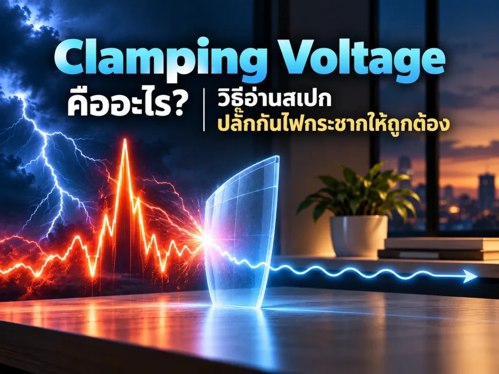 Clamping Voltage คืออะไร? วิธีอ่านสเปกปลั๊กกันไฟกระชากให้ถูกต้อง