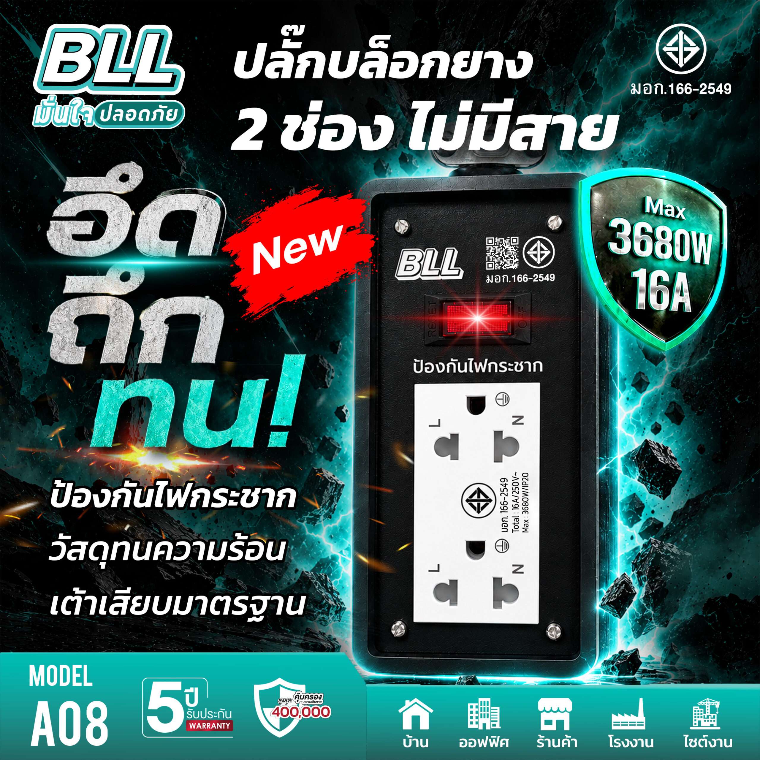 ปลั๊กไฟ BLL A08