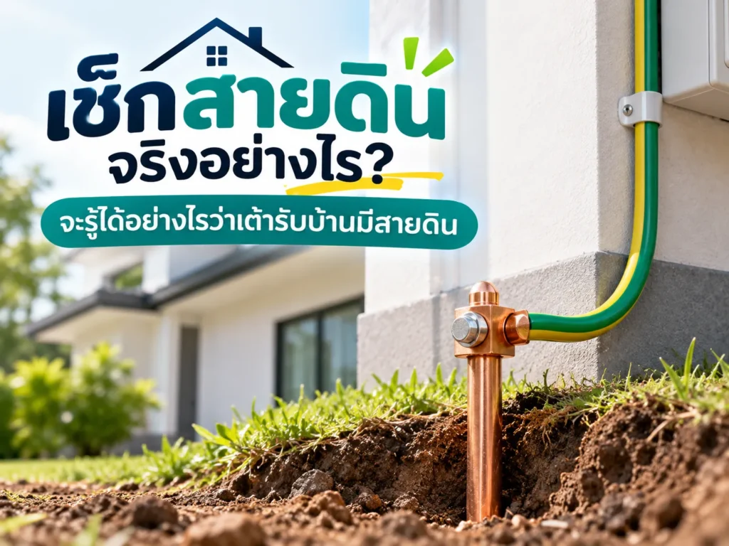 เช็กสายดินจริงอย่างไร? จะรู้ได้อย่างไรว่าเต้ารับบ้านมีสายดิน